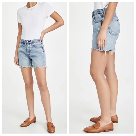 MOUSSY VINTAGE Upland Cut Off Denim Shorts SIZE 23 NWT - Picture 1 of 13